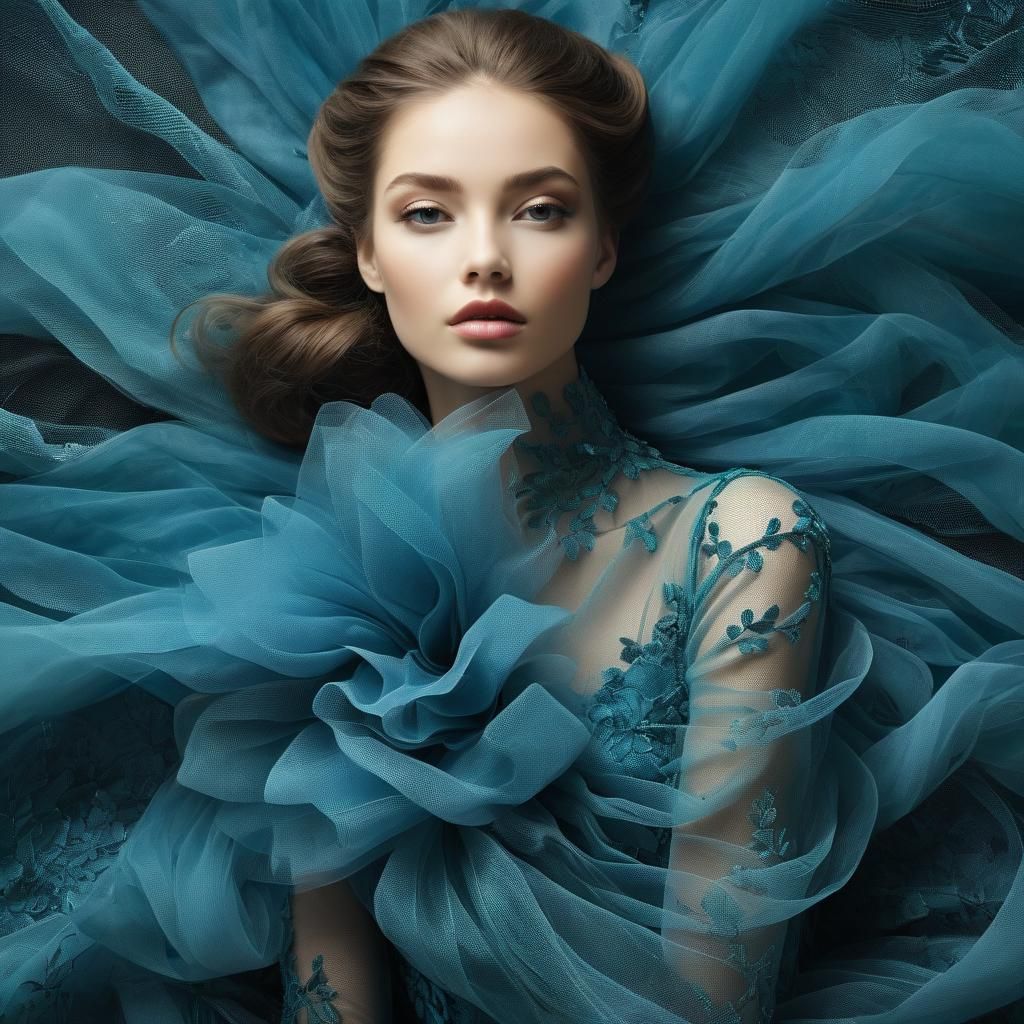 Woman in Tulle  by @Superbear