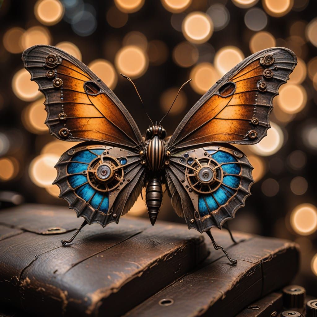 Steampunk Butterfly  by @Gainsby
