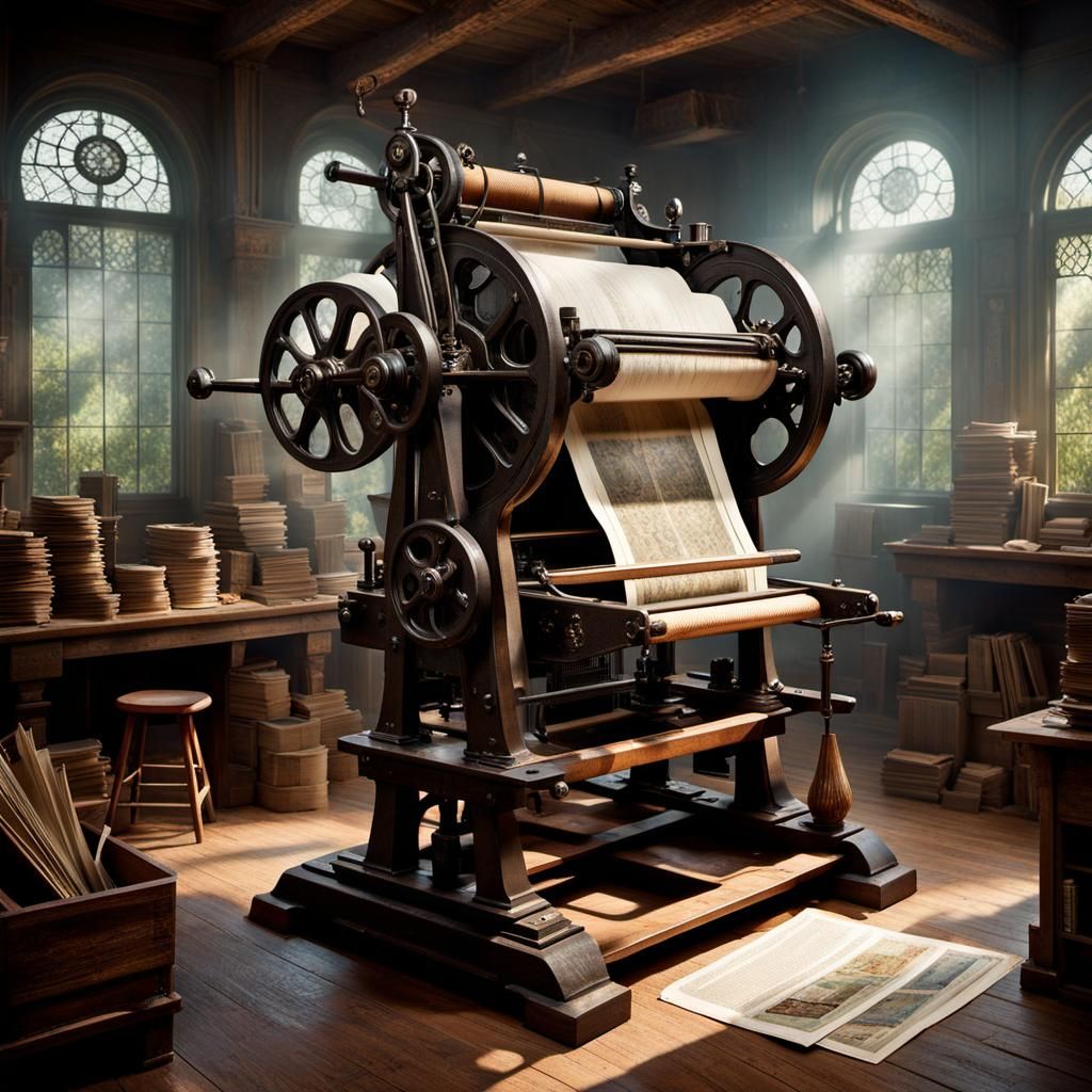 Printing Press  by @undefined