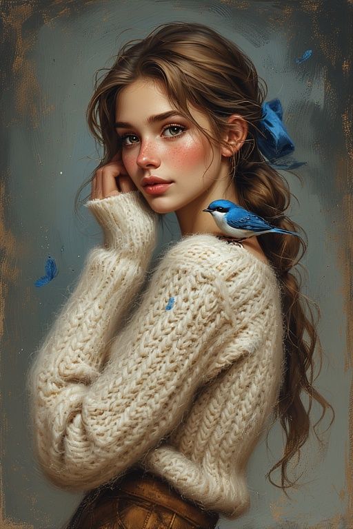little blue birds