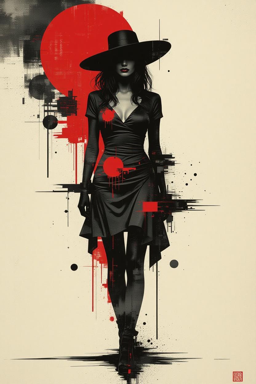 Double exposure portrait