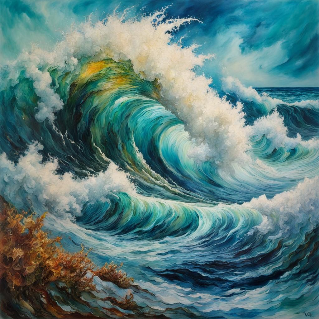 When the ocean gets angry...  by @Castorix