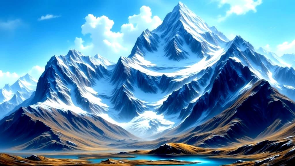 "Mountains Majesty"

<lora:Soft Winter:1.0> <lora:Antique Watercolor 2:1.0> <lora:Empaste:1.0> <lora:Color The Unexpected:1.0> A majestic mountain range dominate...
