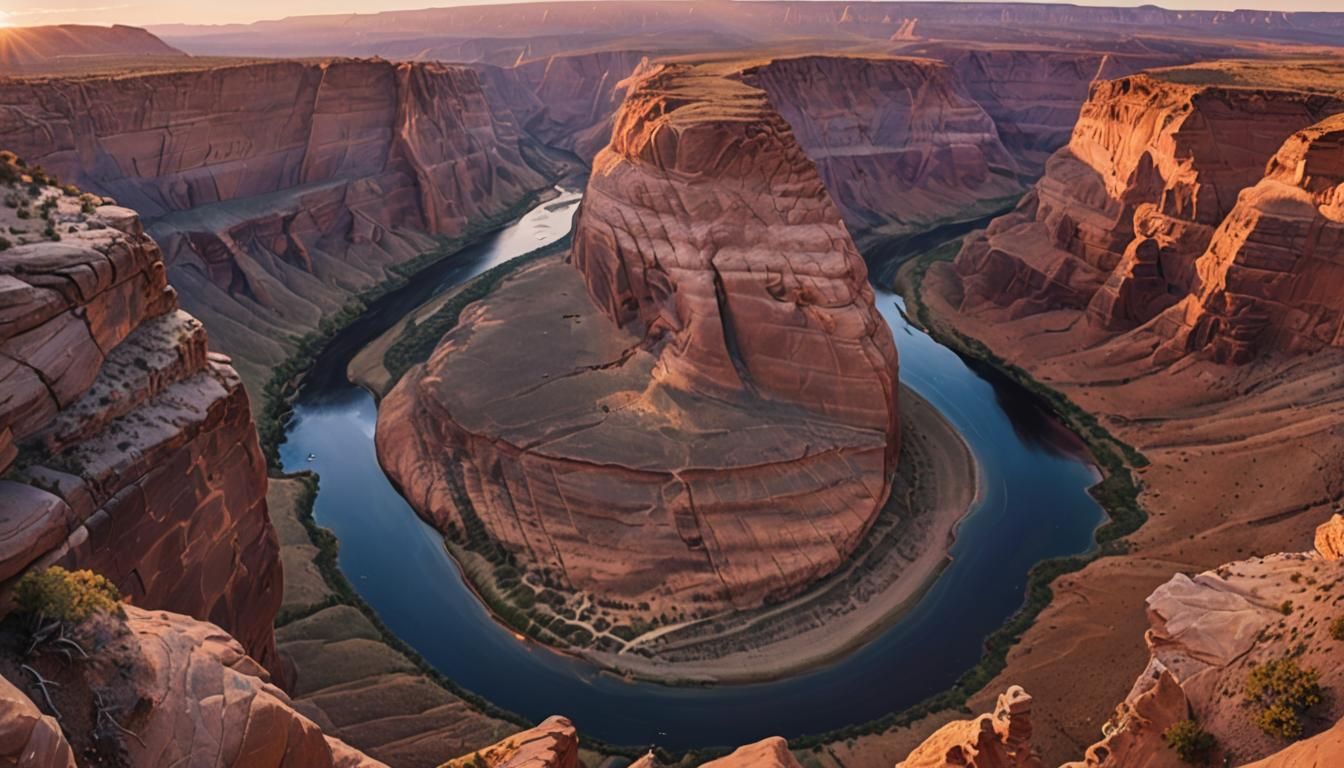 Sunset at Horseshoe Bend