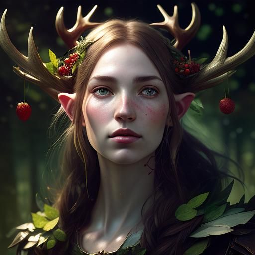 Woodland Berry Elf - AI Generated Artwork - NightCafe Creator