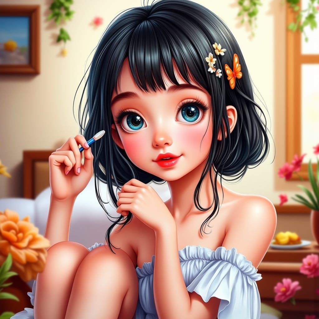 <lora:Dreamy Glow:1.0> anime girl