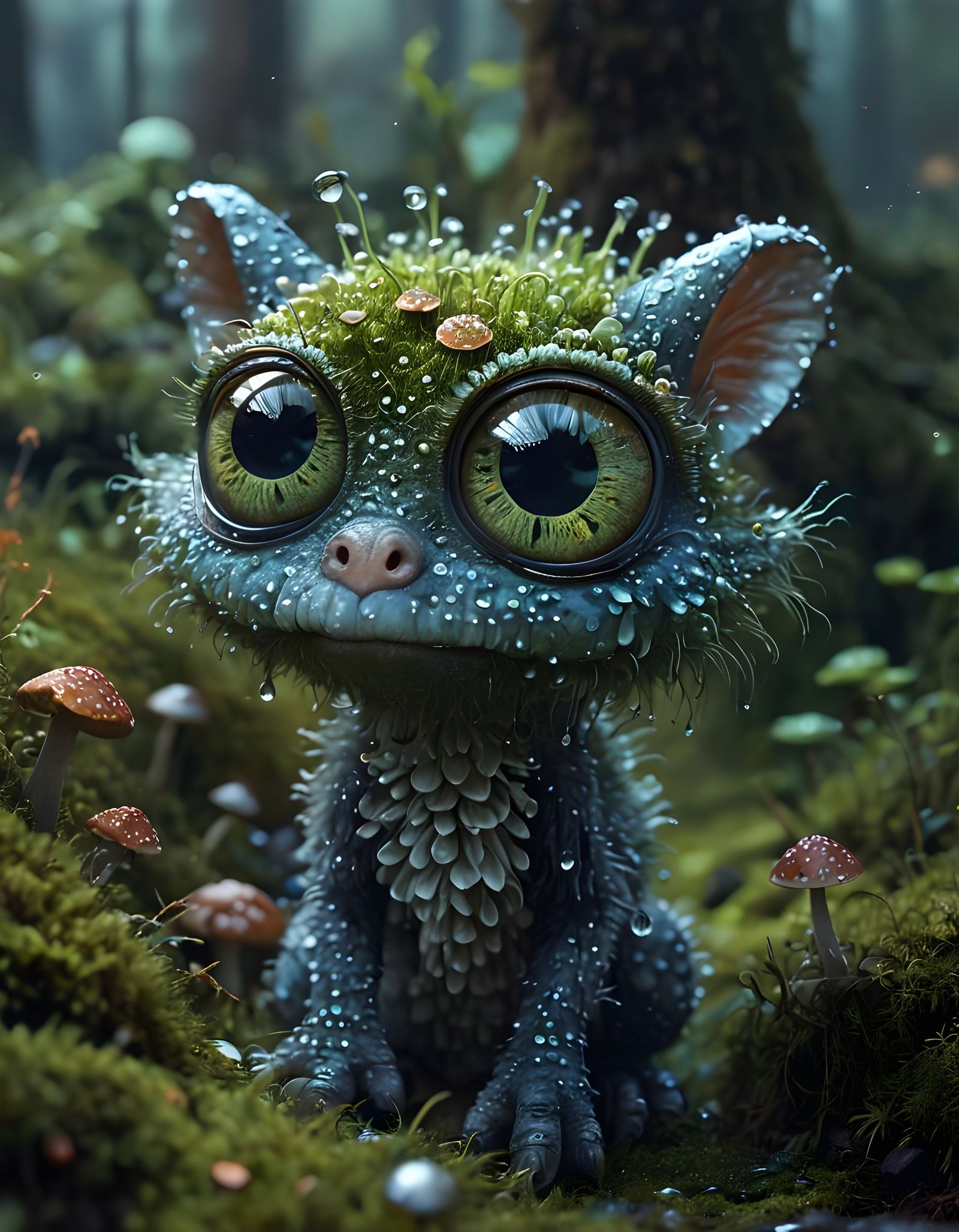 A Pigmy Giggly  by @Tiny Pearl Cat