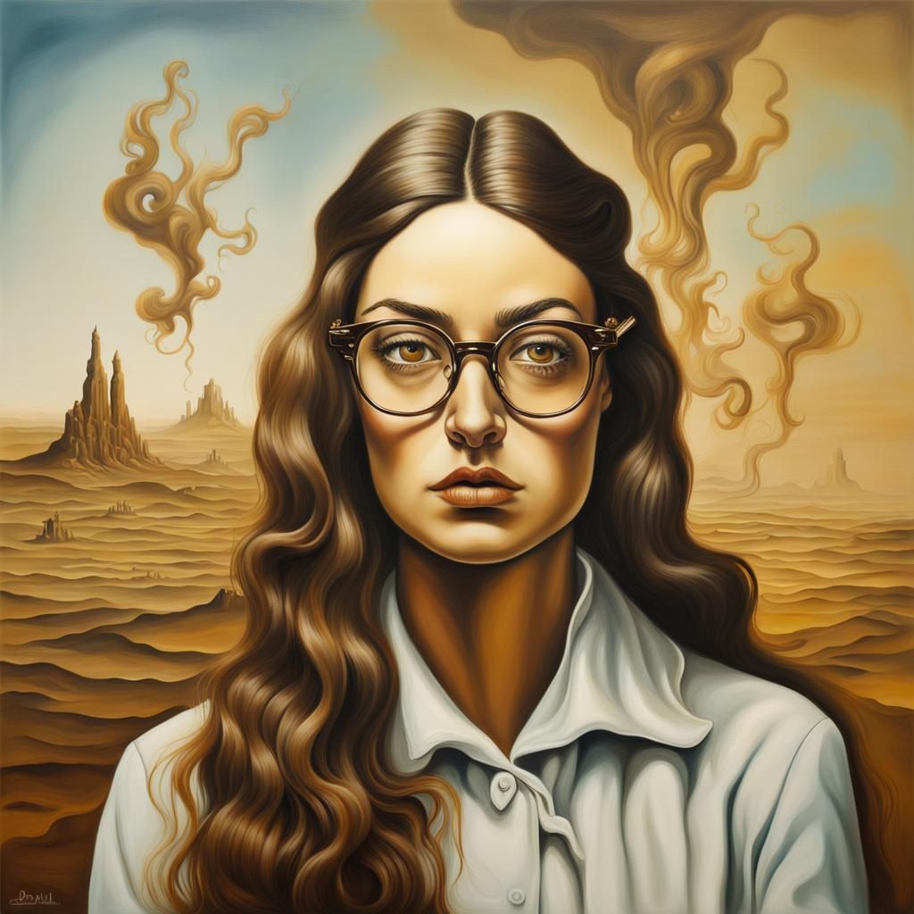 Surreal young lady