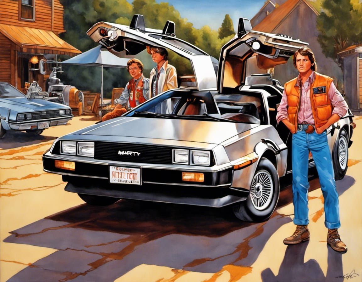 Marty's car AI Generated Artwork NightCafe Creator