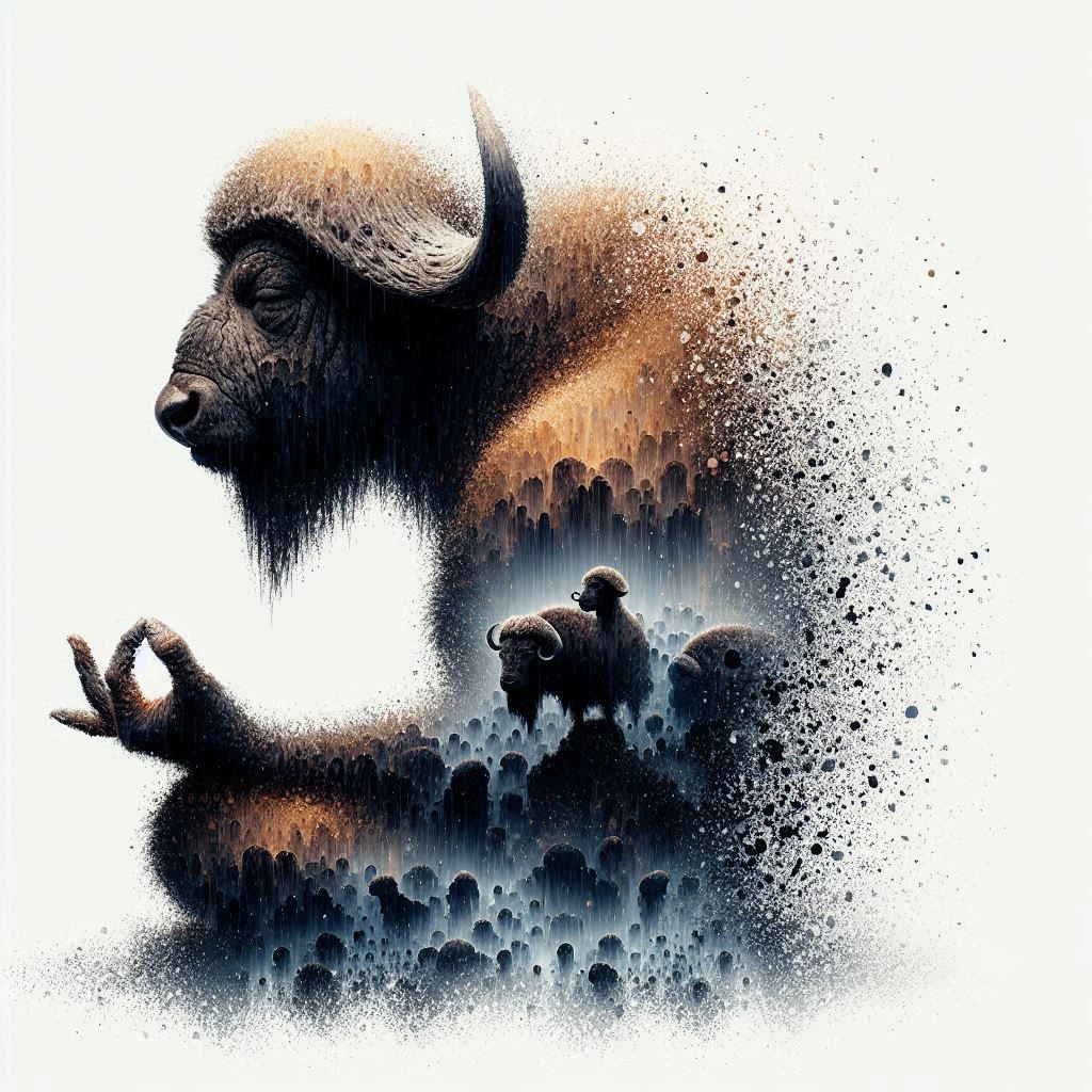 double exposure beautiful fantasy DALL-E 3 portrait landscap...