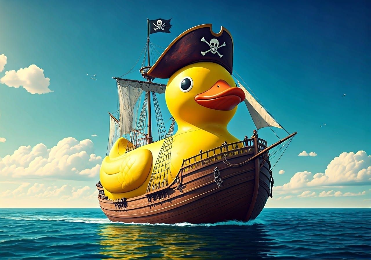 🦆 Rubber Duck "Jolly Roger" 🏴‍☠️  by @moowokuorn