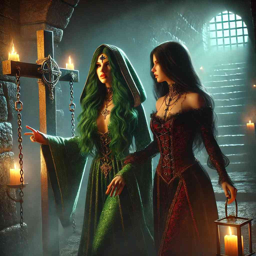 Witches visiting a dungeon