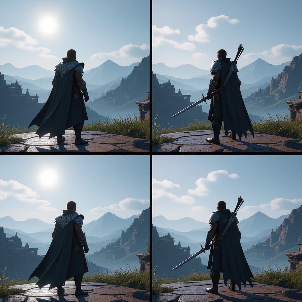 Four Test Tubes With Ghosts and Dragons