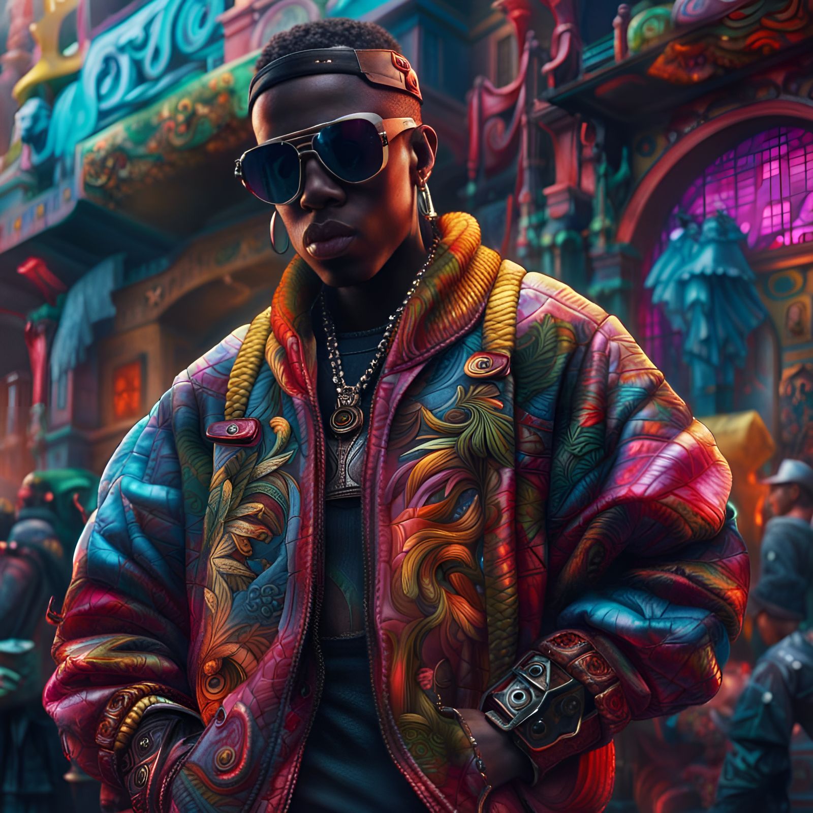 Hip-Hop Fashionista  by @Zardoz