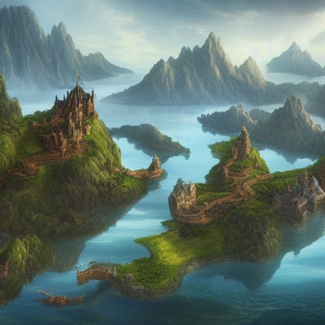 Flying fantasy islands