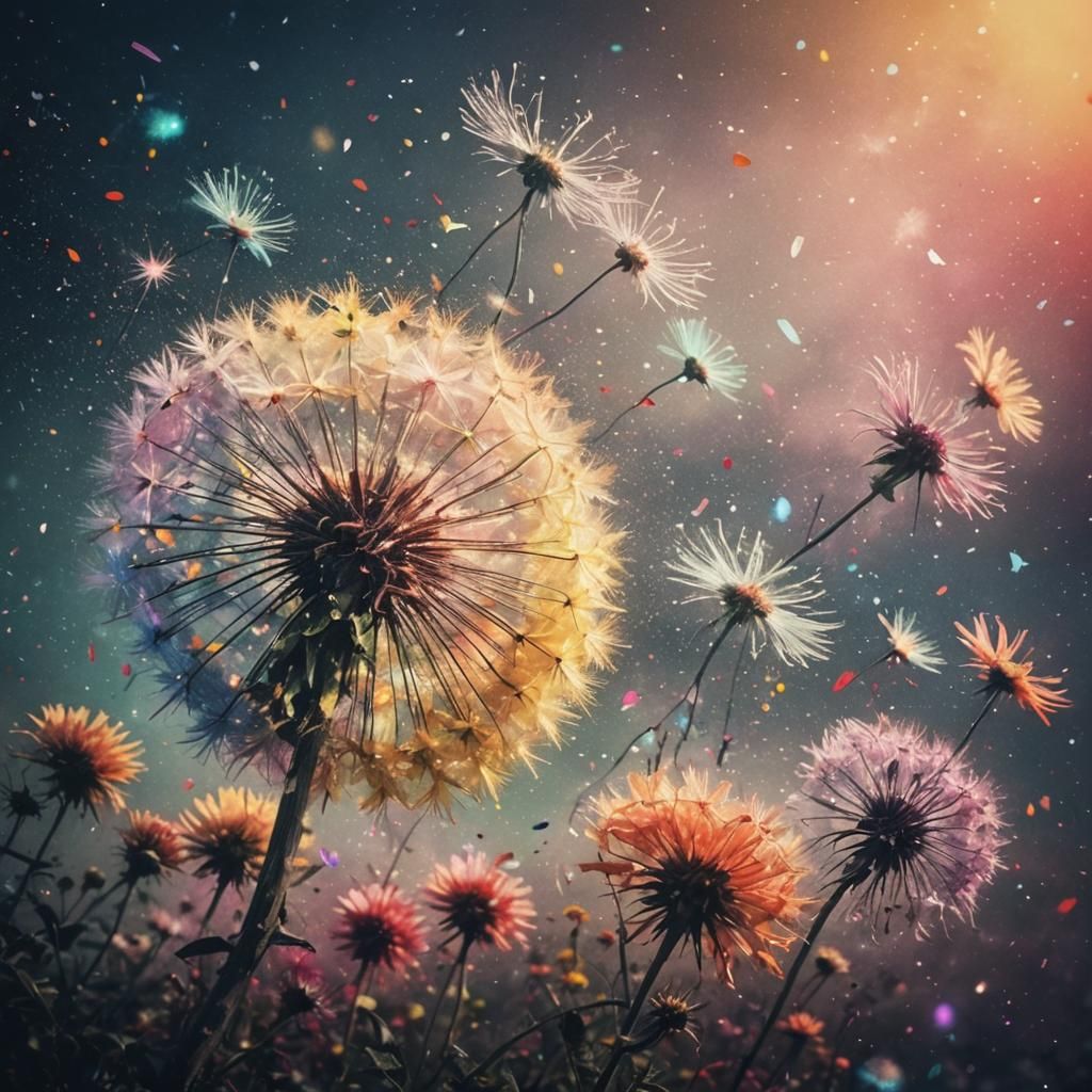 Dandelion  Colorful