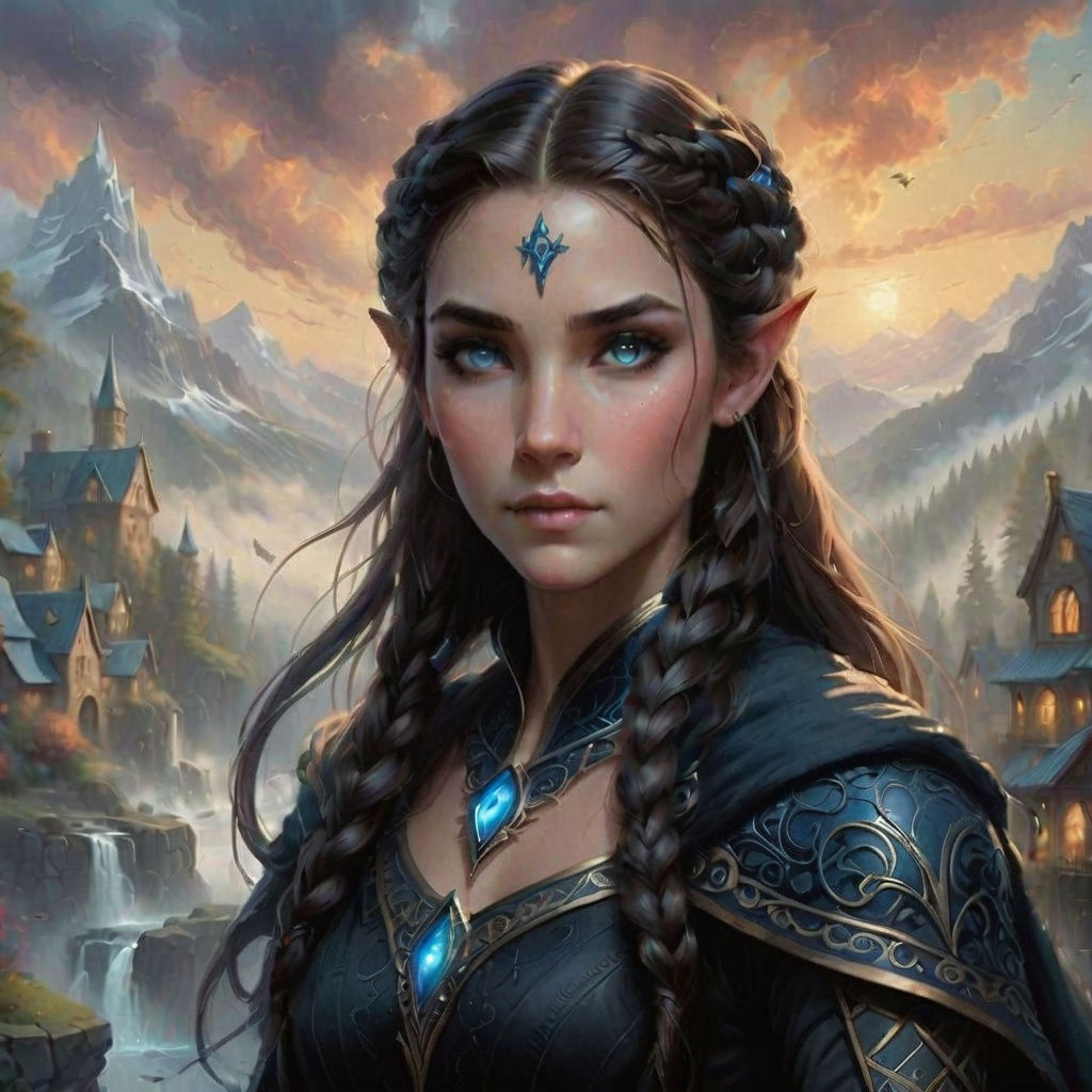 The tragedy stricken half-elf  by @The Drifter