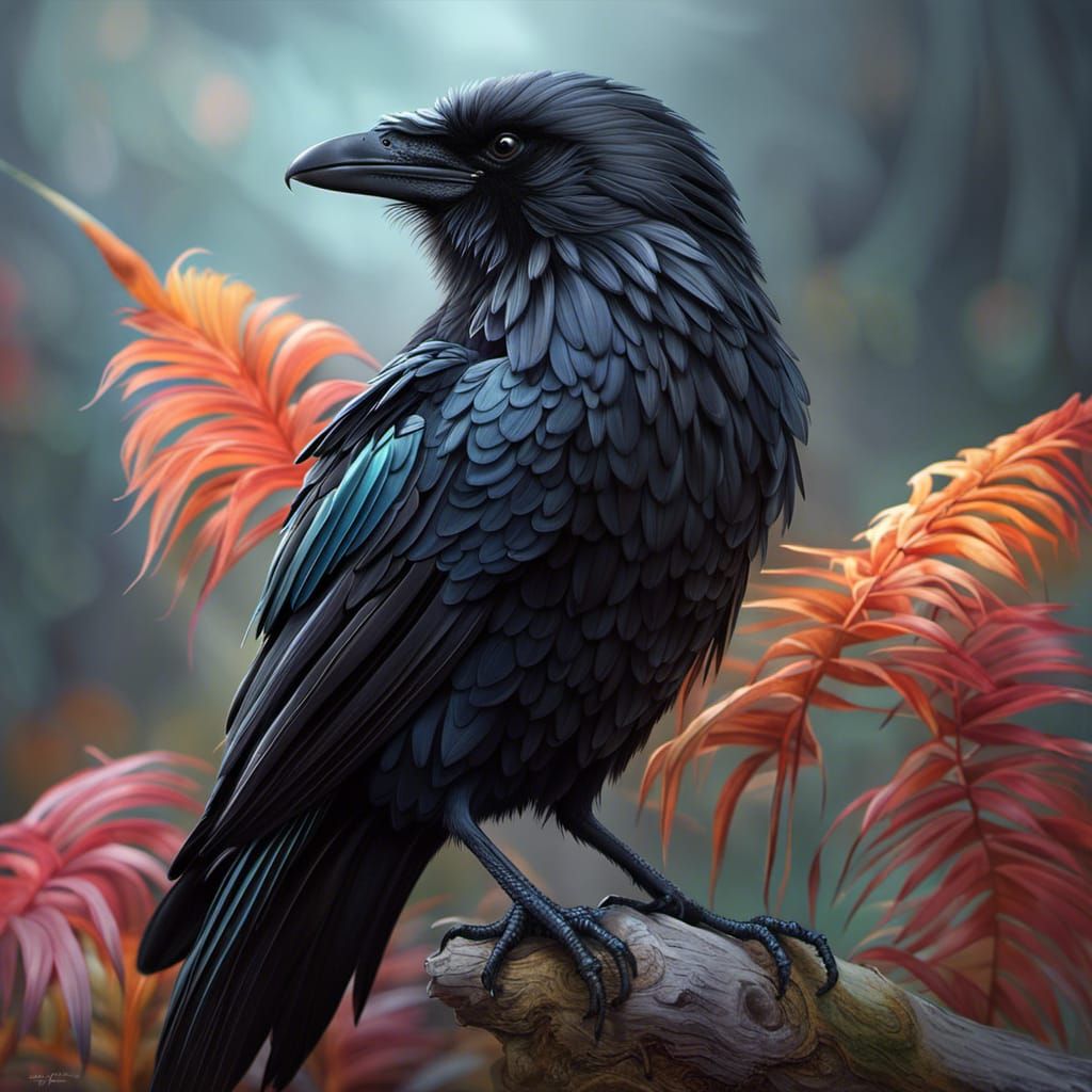 Black Raven - AI Generated Artwork - NightCafe Creator