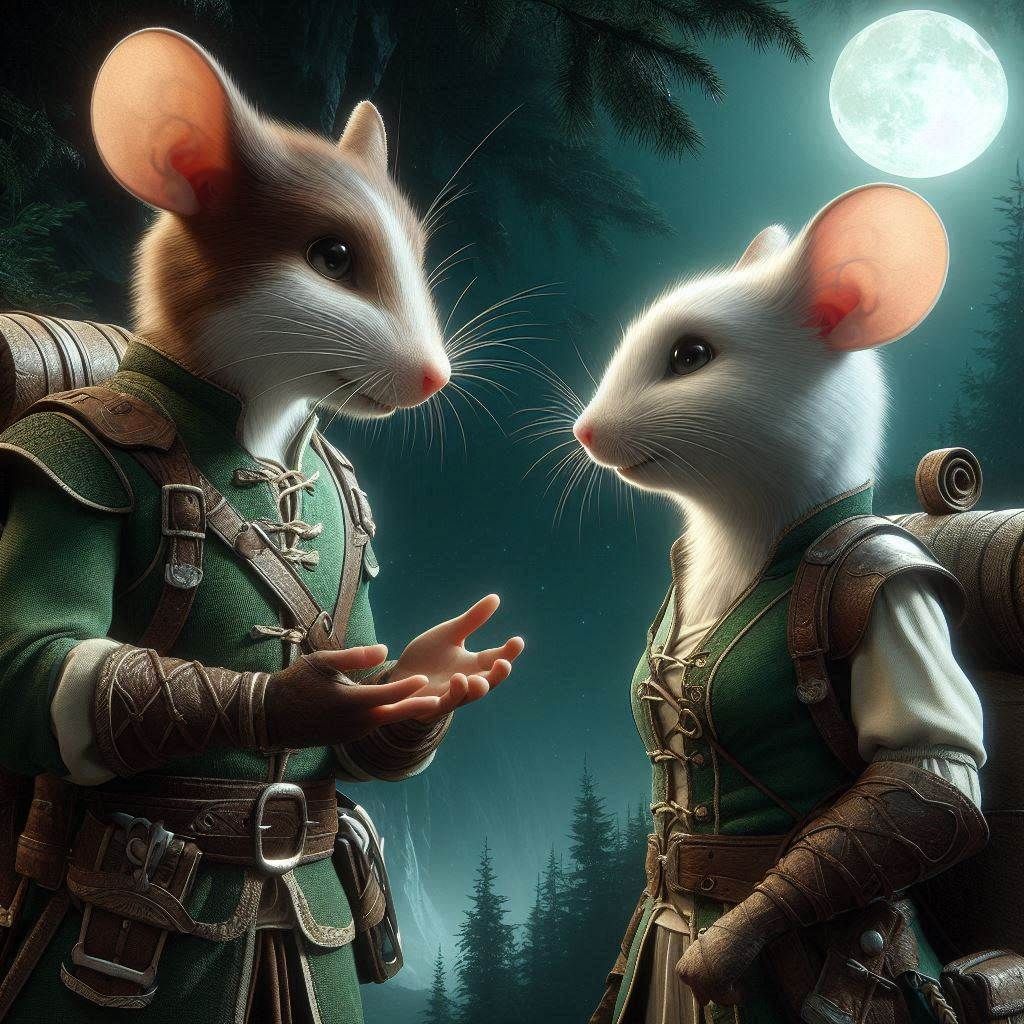 Telling Julia what he saw