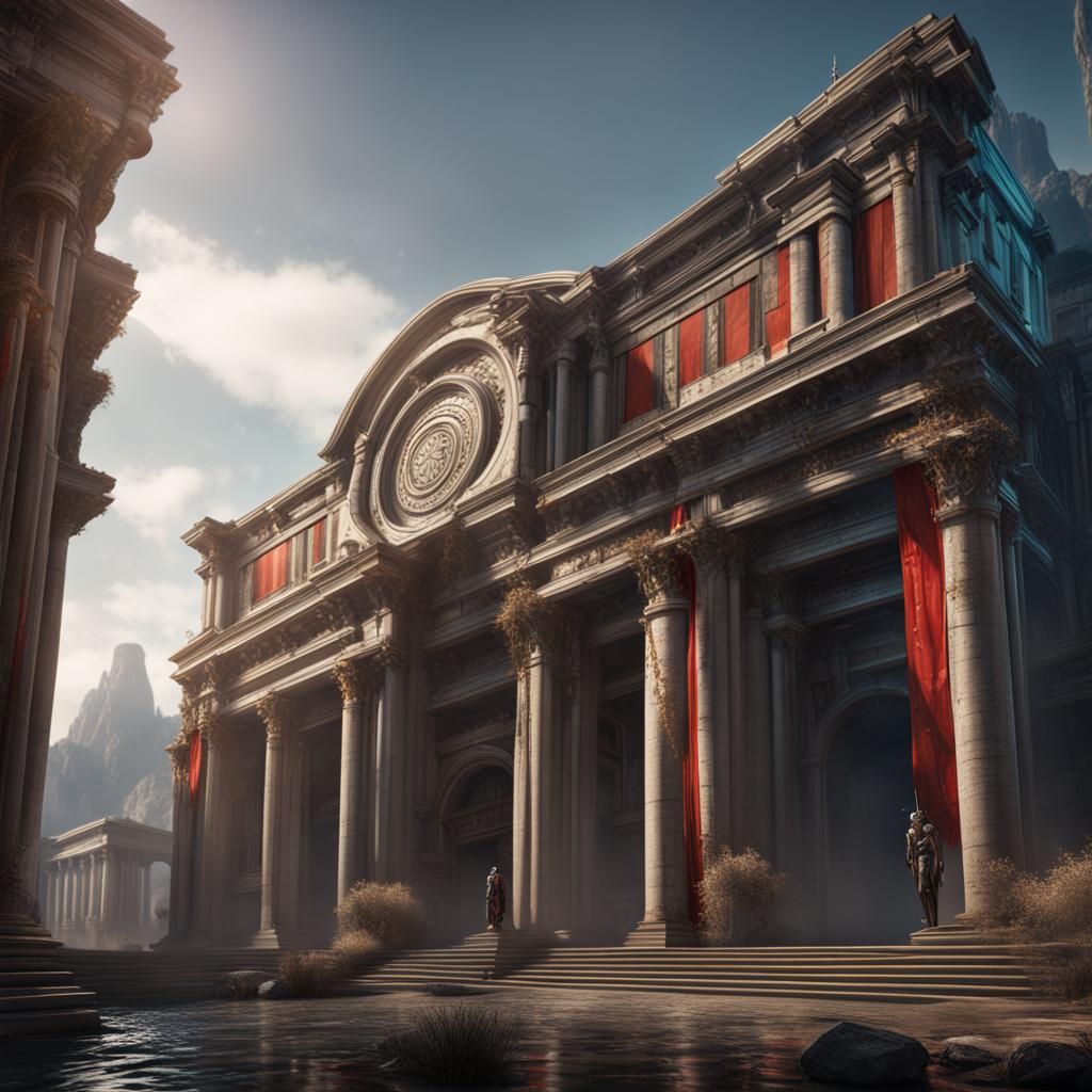 Roman Courthouse AI Generated Artwork NightCafe Creator