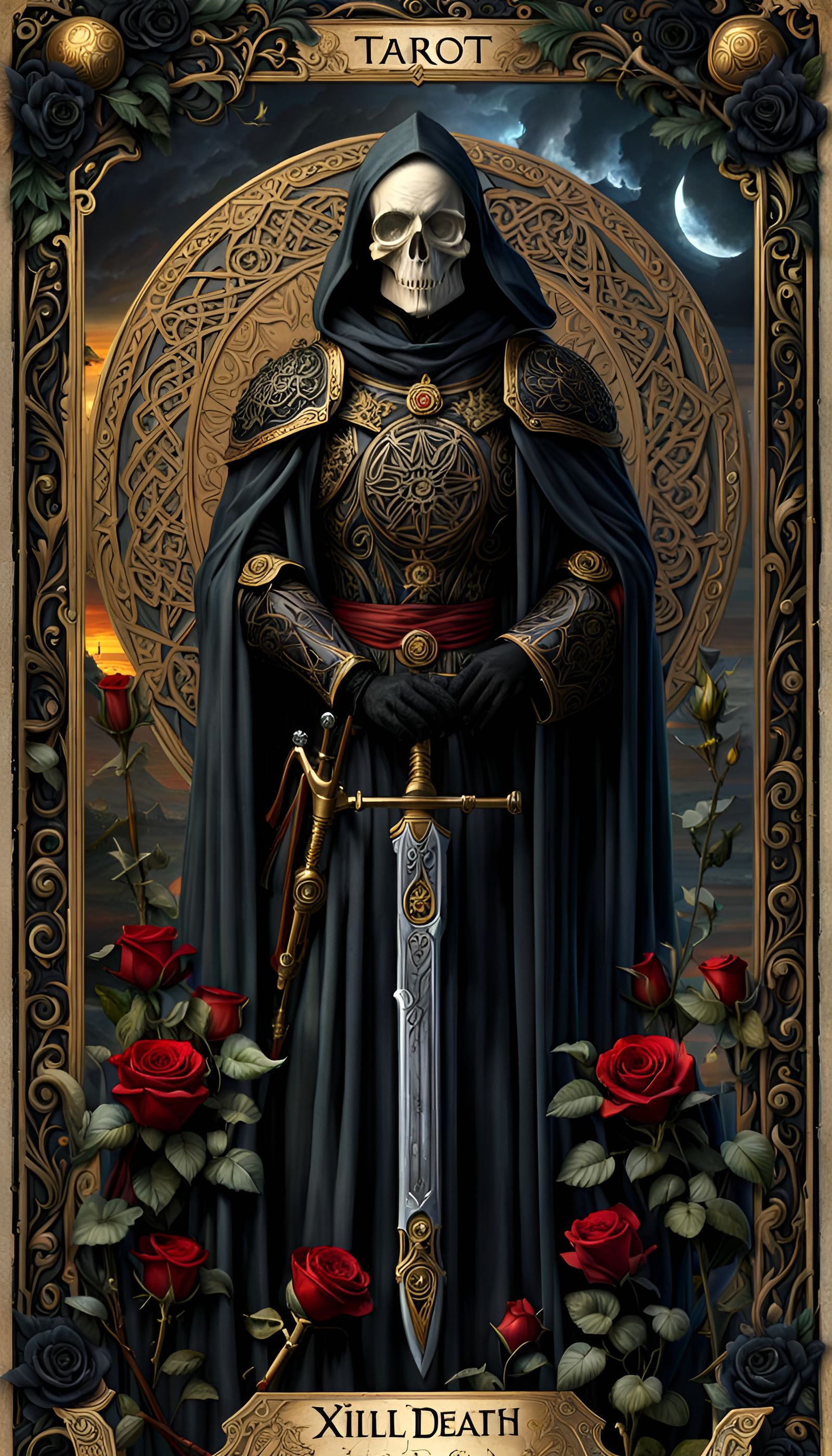 -DEATH- Major Arcana~Tarot Card  by @Invicta