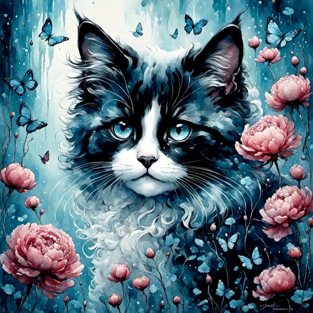 <lora:Cute Animals:1.0> <lora:Alcohol Inks:1.0> <lora:monsty...