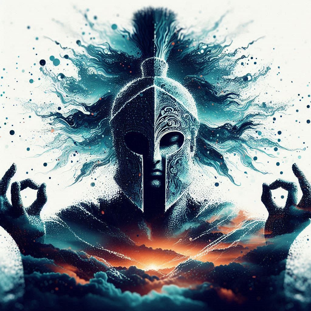 double exposure beautiful fantasy DALL-E 3 portrait landscap...