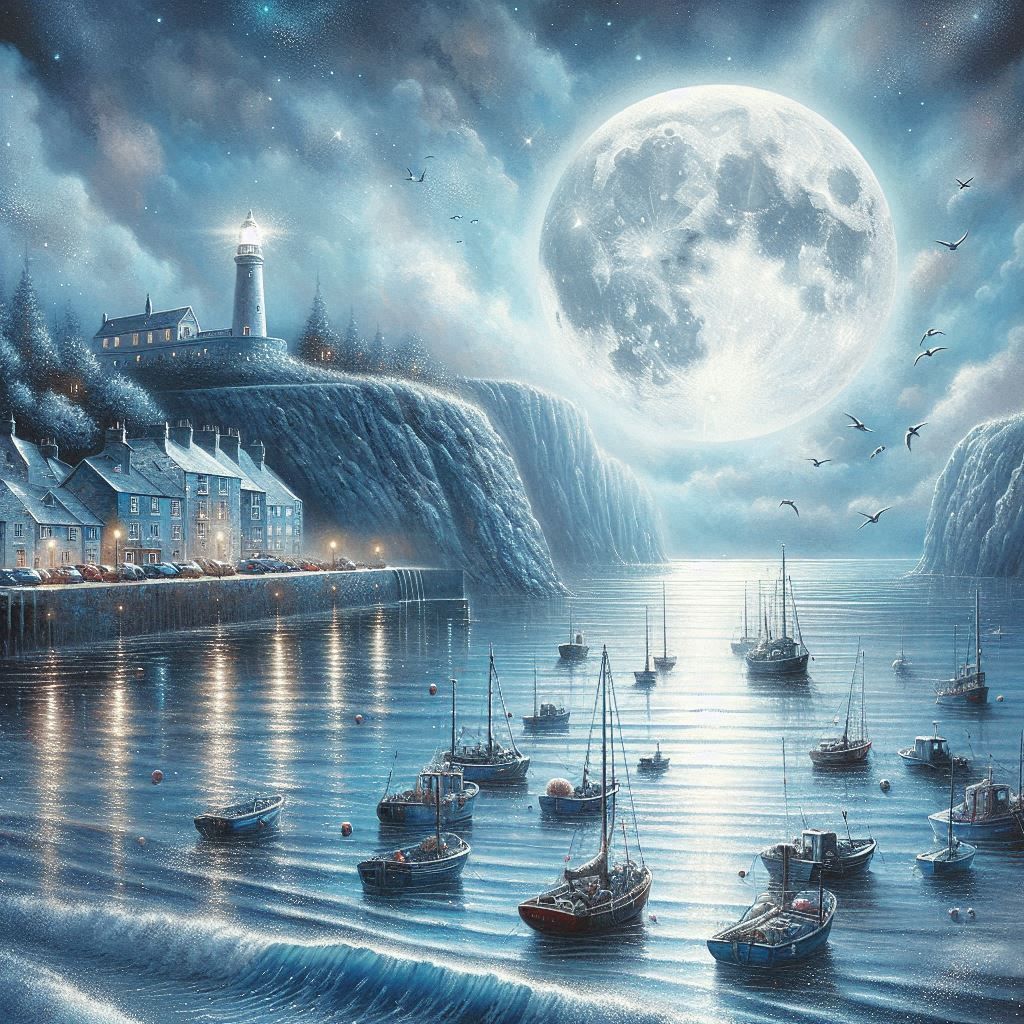 A dreamy full moon  by @Artless