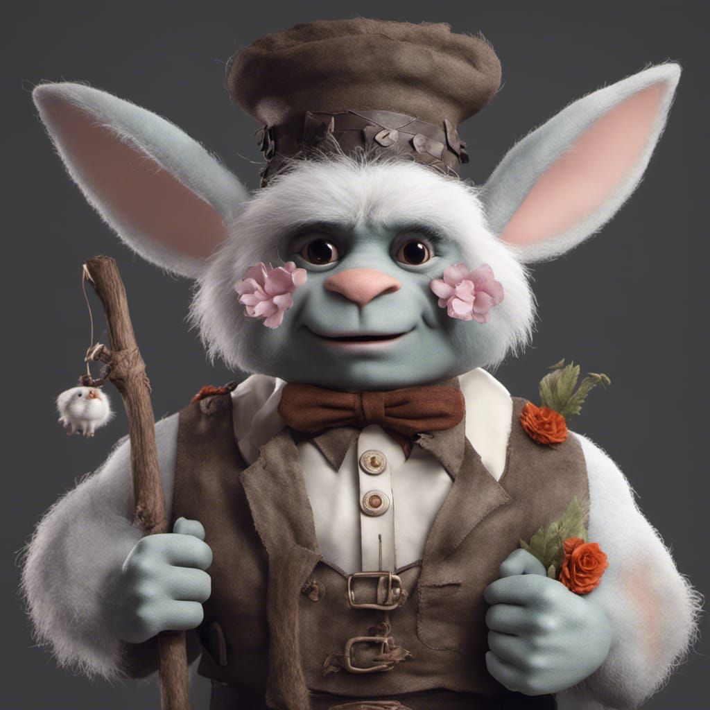 The magic bunny rabbit troll - AI Generated Artwork - NightCafe Creator