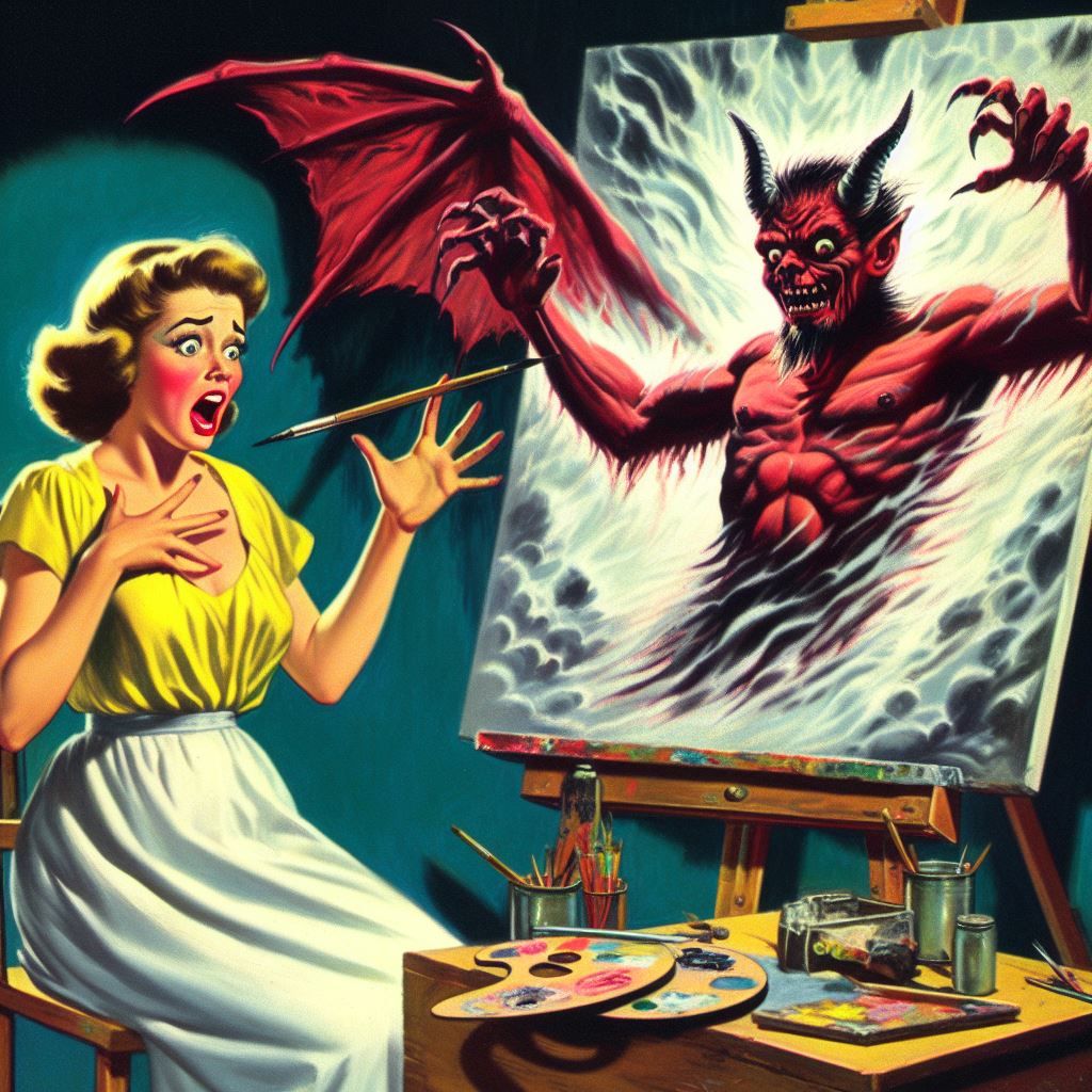 I've heard of facing your demons but this is ridiculous!