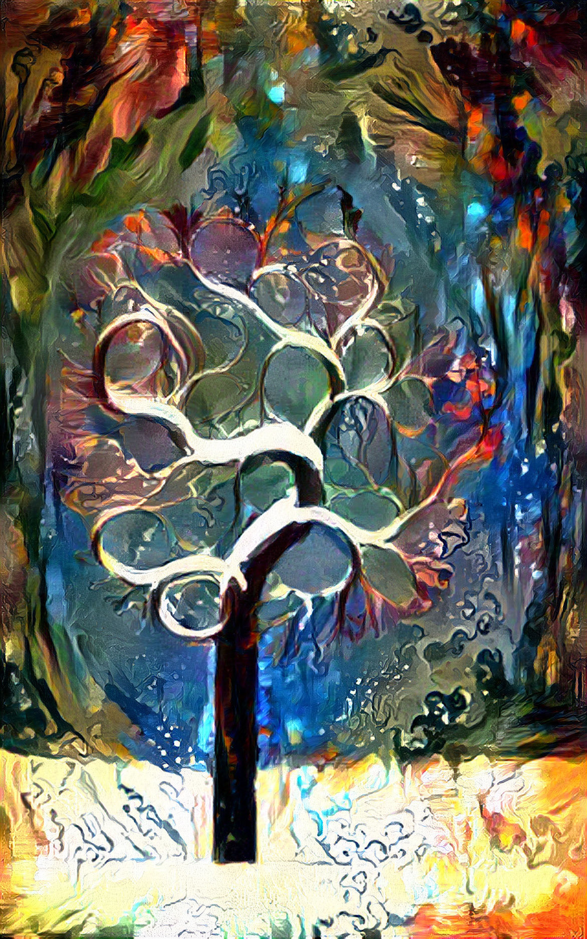 Rainy Winter Night Mirage