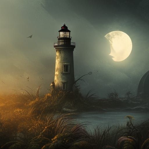 abandoned lighthouse  by @Chikiwi