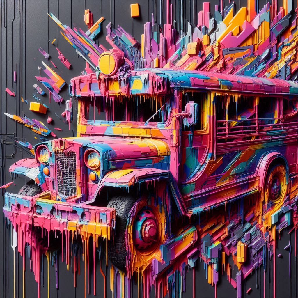 Cyberpunk Philippine Jeepney: A Vision of Tomorrow