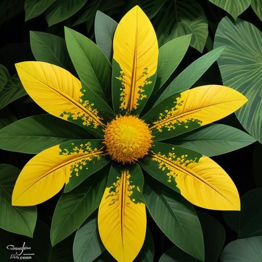 A vibrant and eye-catching photograph of a Codiaeum variegat...
