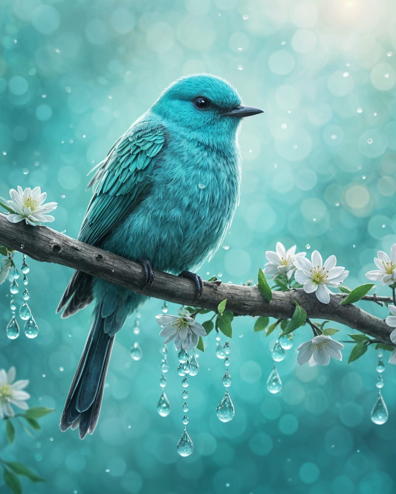 Tweet of Turquoise   by @Cilia