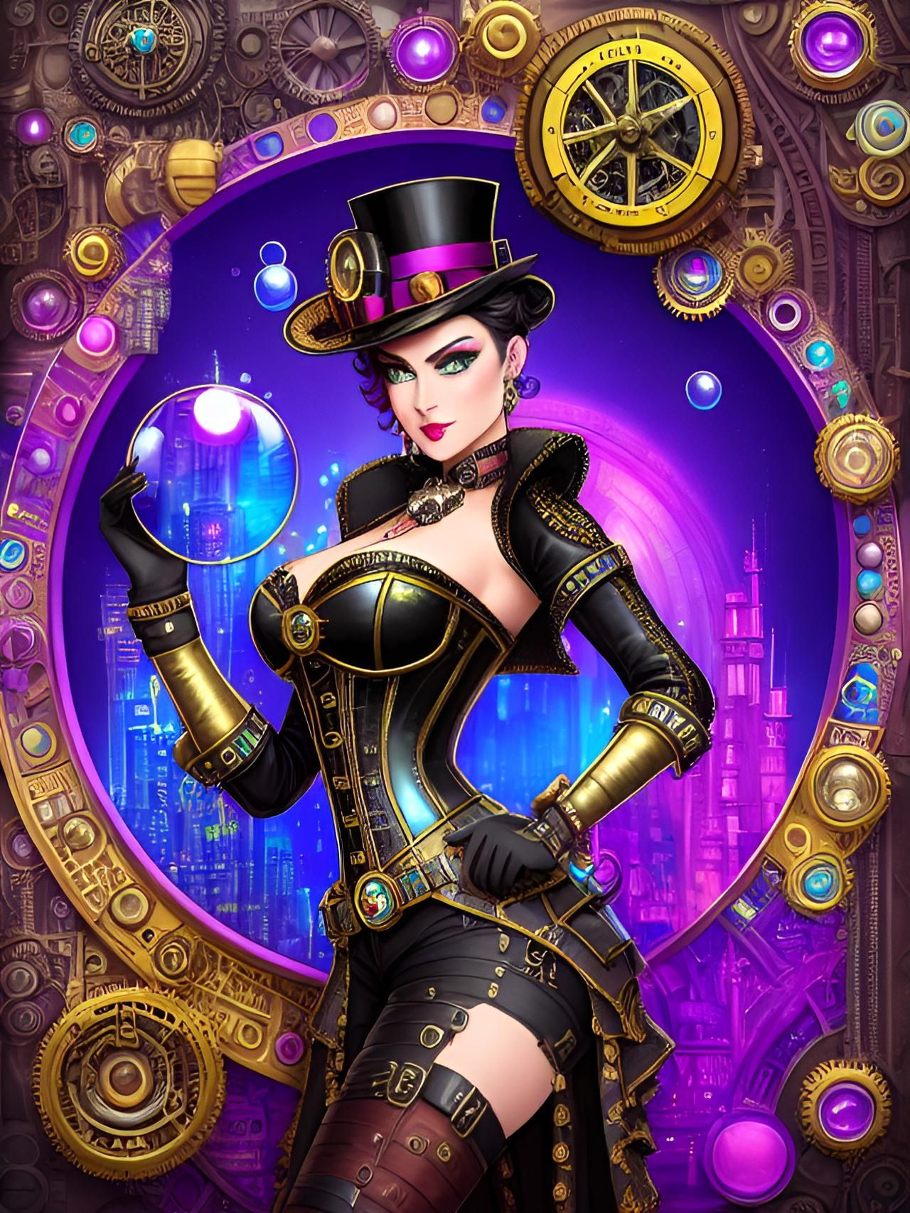 Steampunk lady