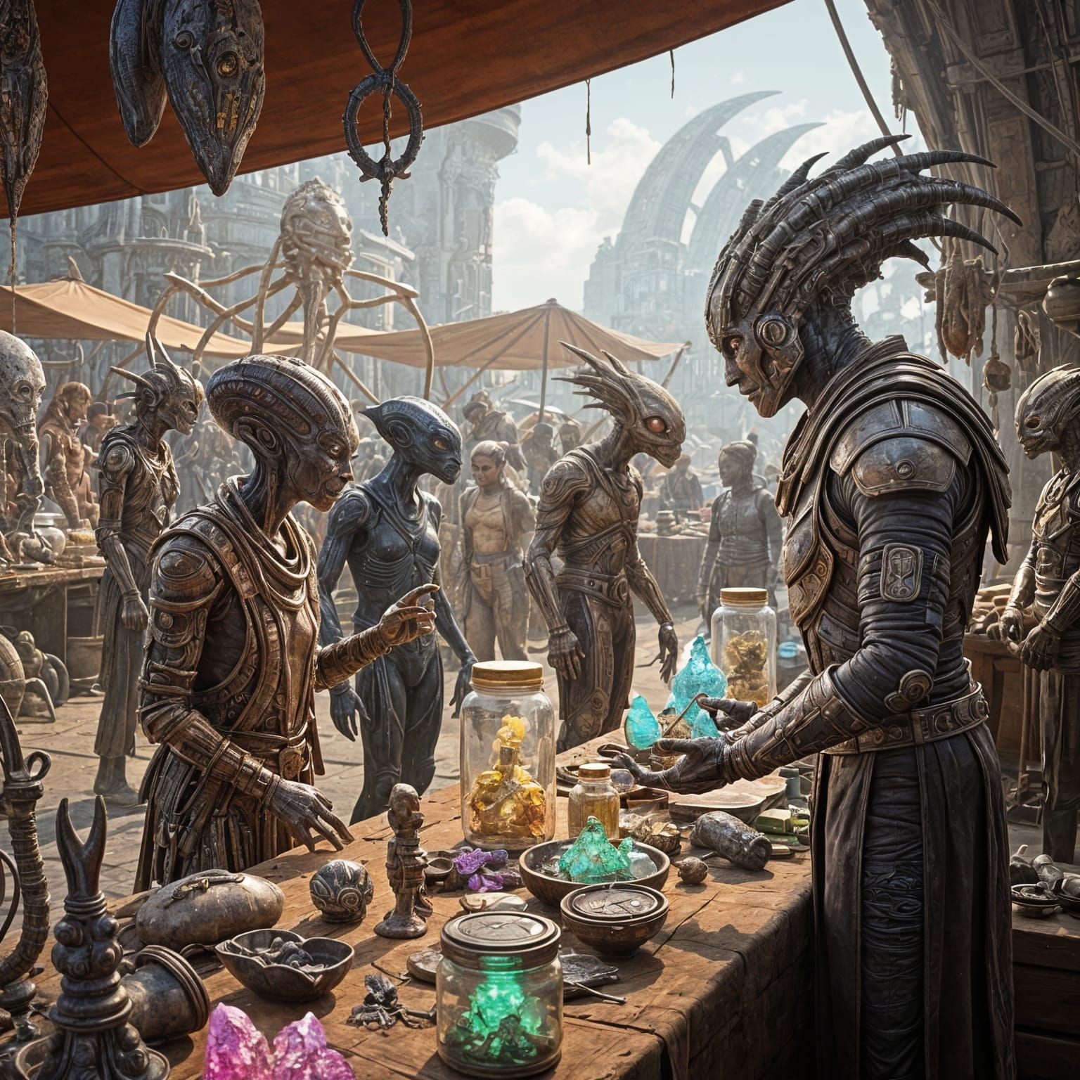The Planetary Bazaar   by @Xirrah