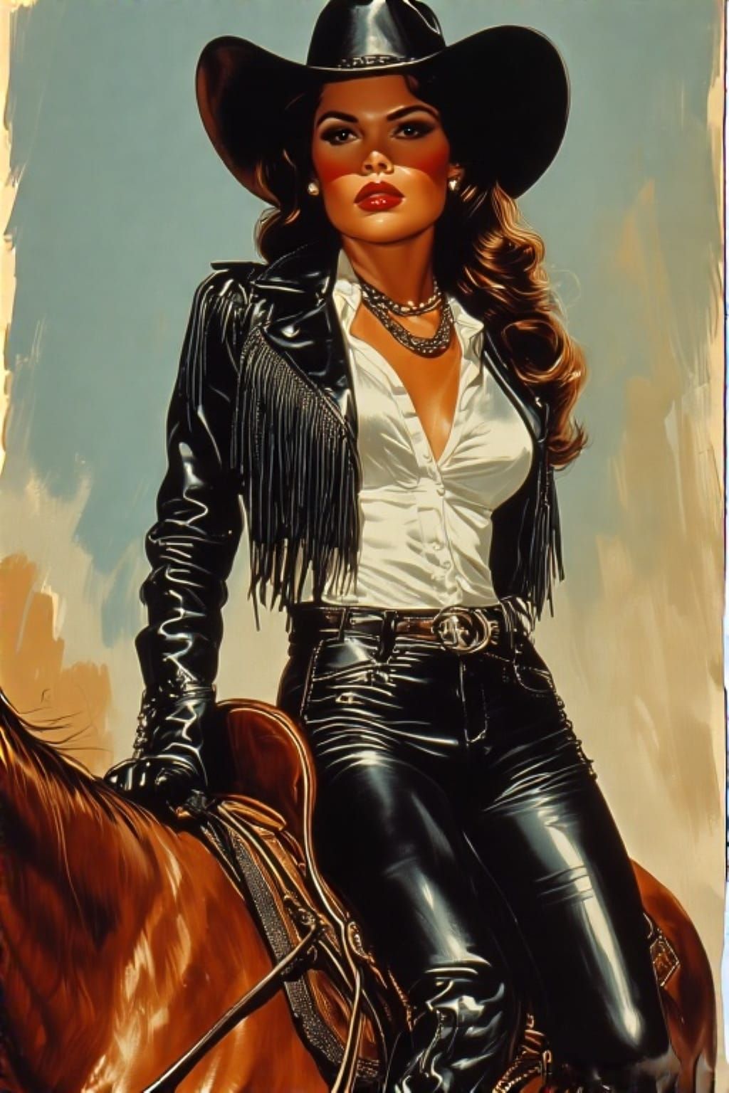 New OC: Classic Hollywood Western Heroine Elena Alonso, Expert Horsewoman