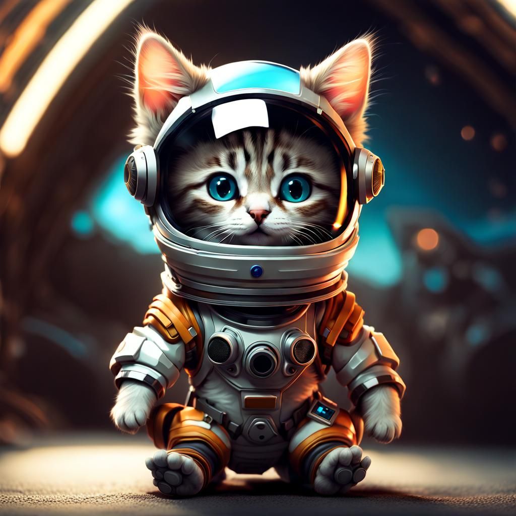 Space Kitty - AI Generated Artwork - NightCafe Creator