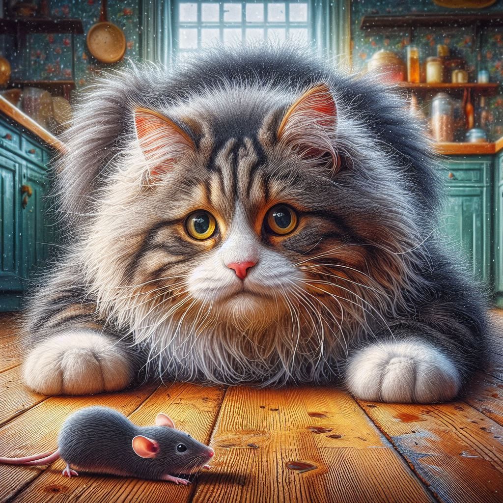 Evil mouse, you ate all my cheese... So I'll ask my friends ...