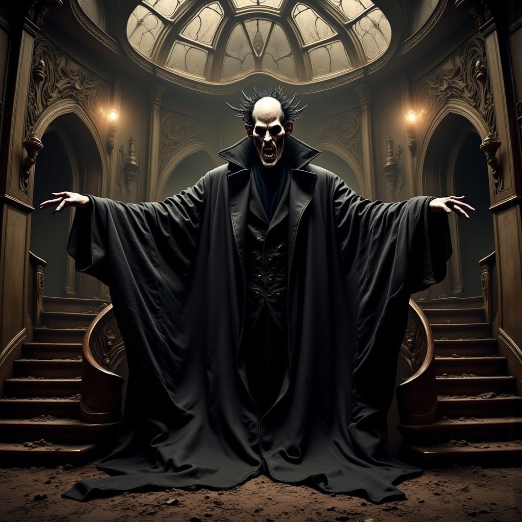 <lora:Vect Oblivion:1.0>
grunge, grungy, extremely detailed "Scary 1922 Nosferatu", dirty, dusty, abandoned, haunted, old, dystopian, dystop...