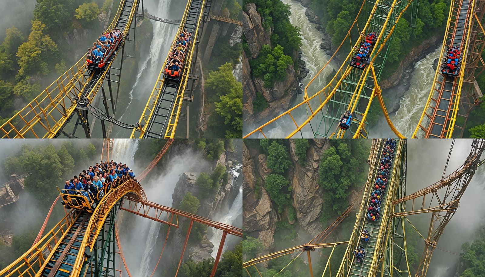 Roller coaster filled with enthusiasts (thoosies) seeking th...