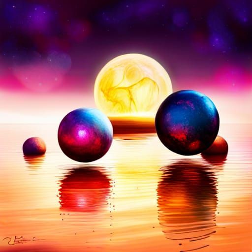 Floating Orbs Ai Generated Artwork Nightcafe Creator