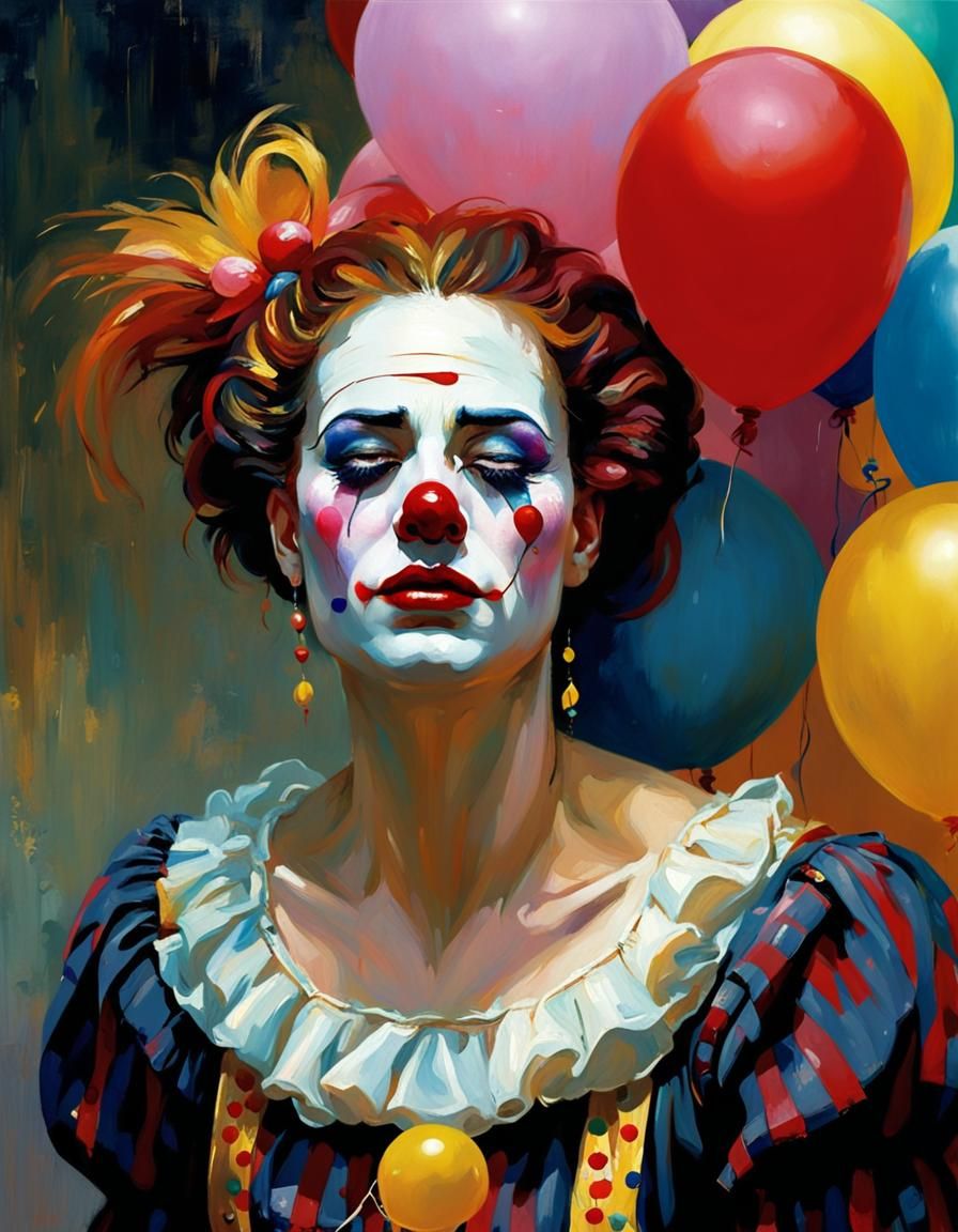 Sad clown