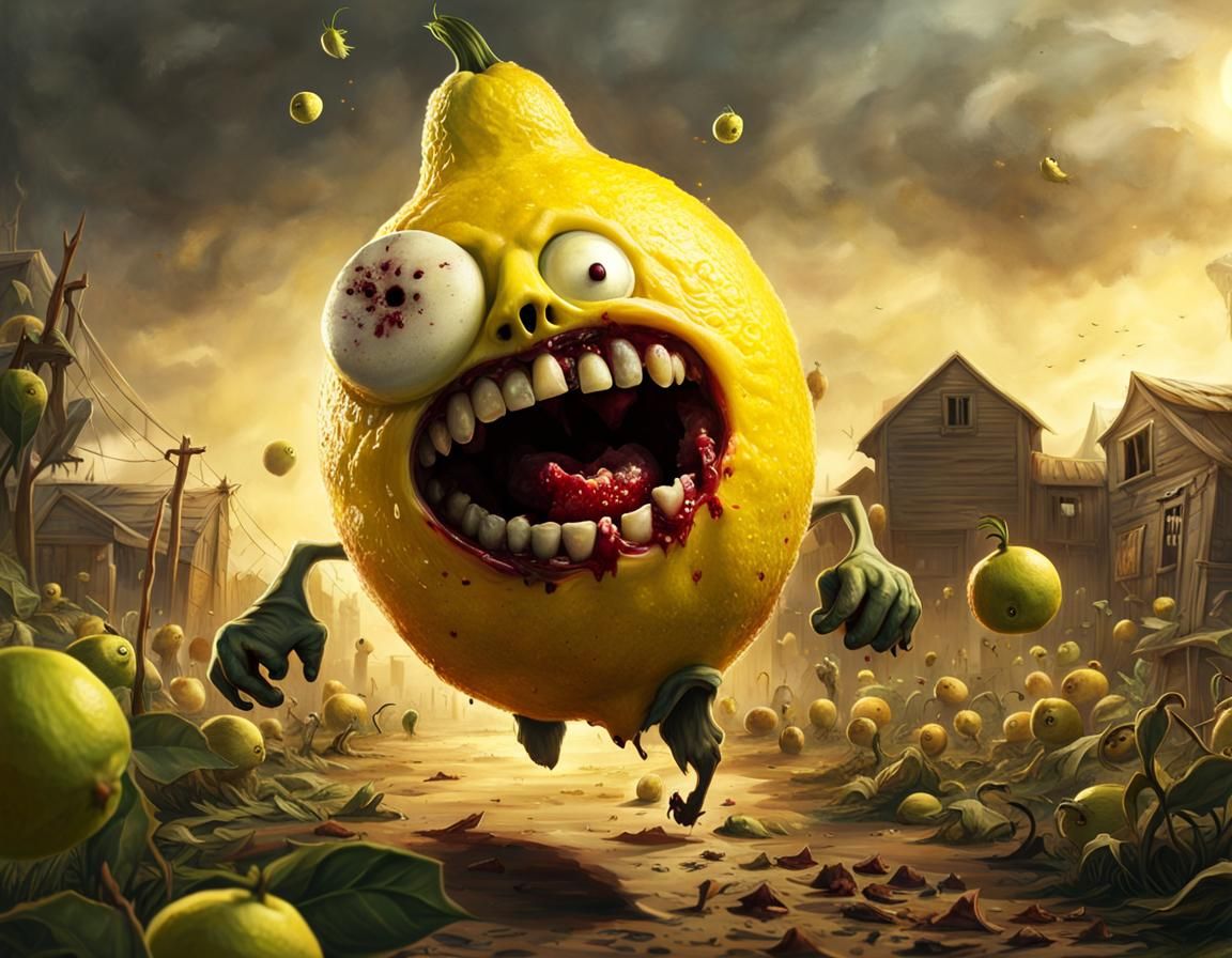 Citrus attacks  by @PugArtsy