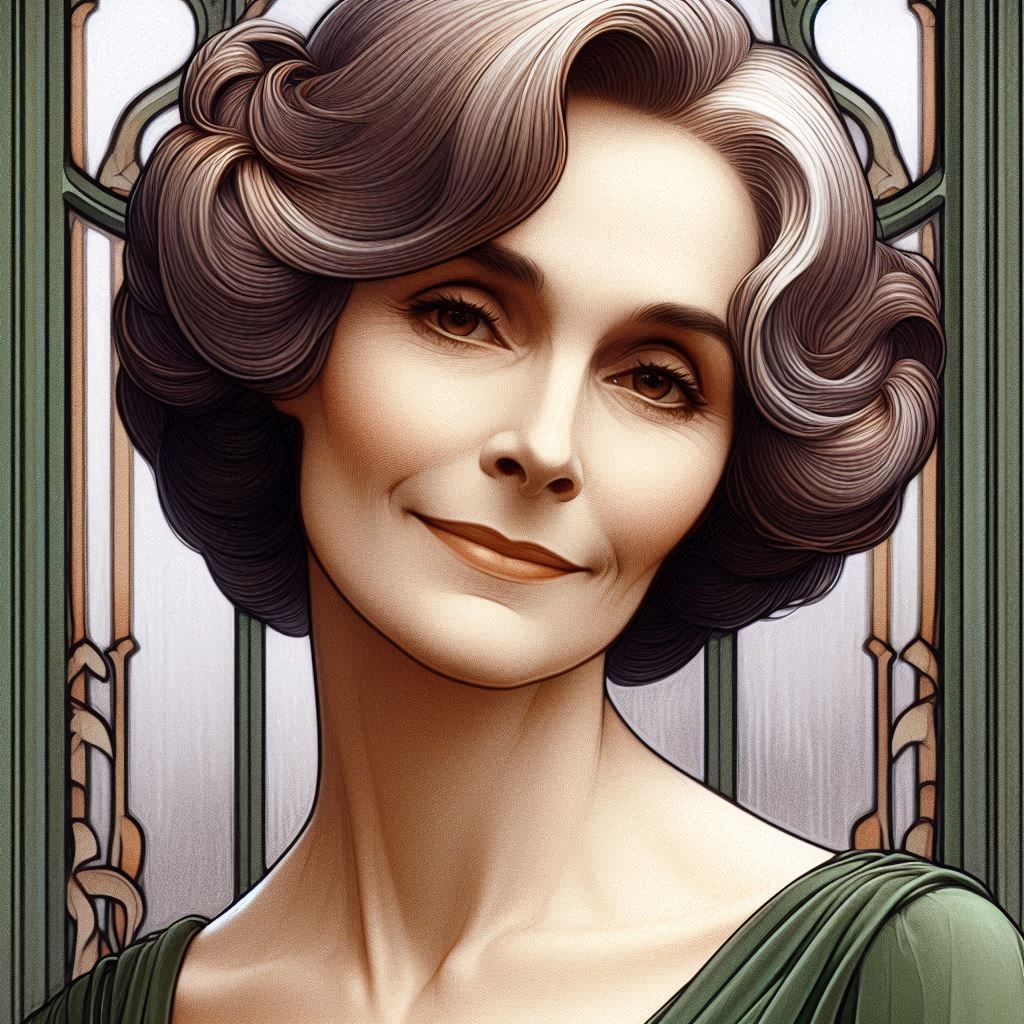 "Gentle Woman" An Art Nouveau Porttrait