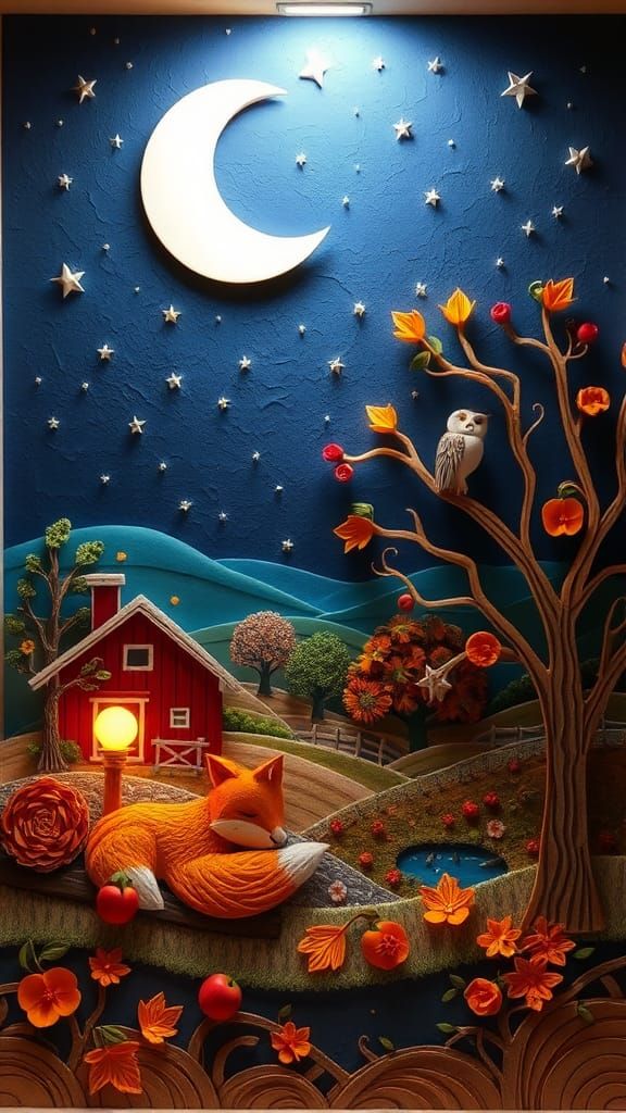 Fall Paper Collage Art