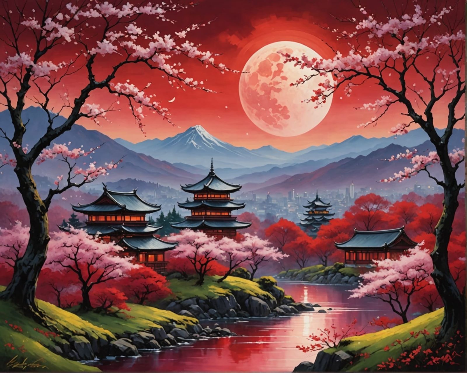 Sakura Moon  by @Seivitae