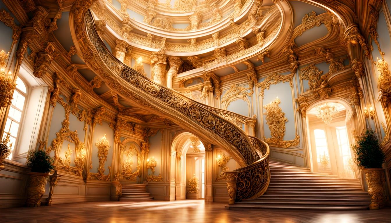 Palace interior. Baroque.  by @noahmoresecrets