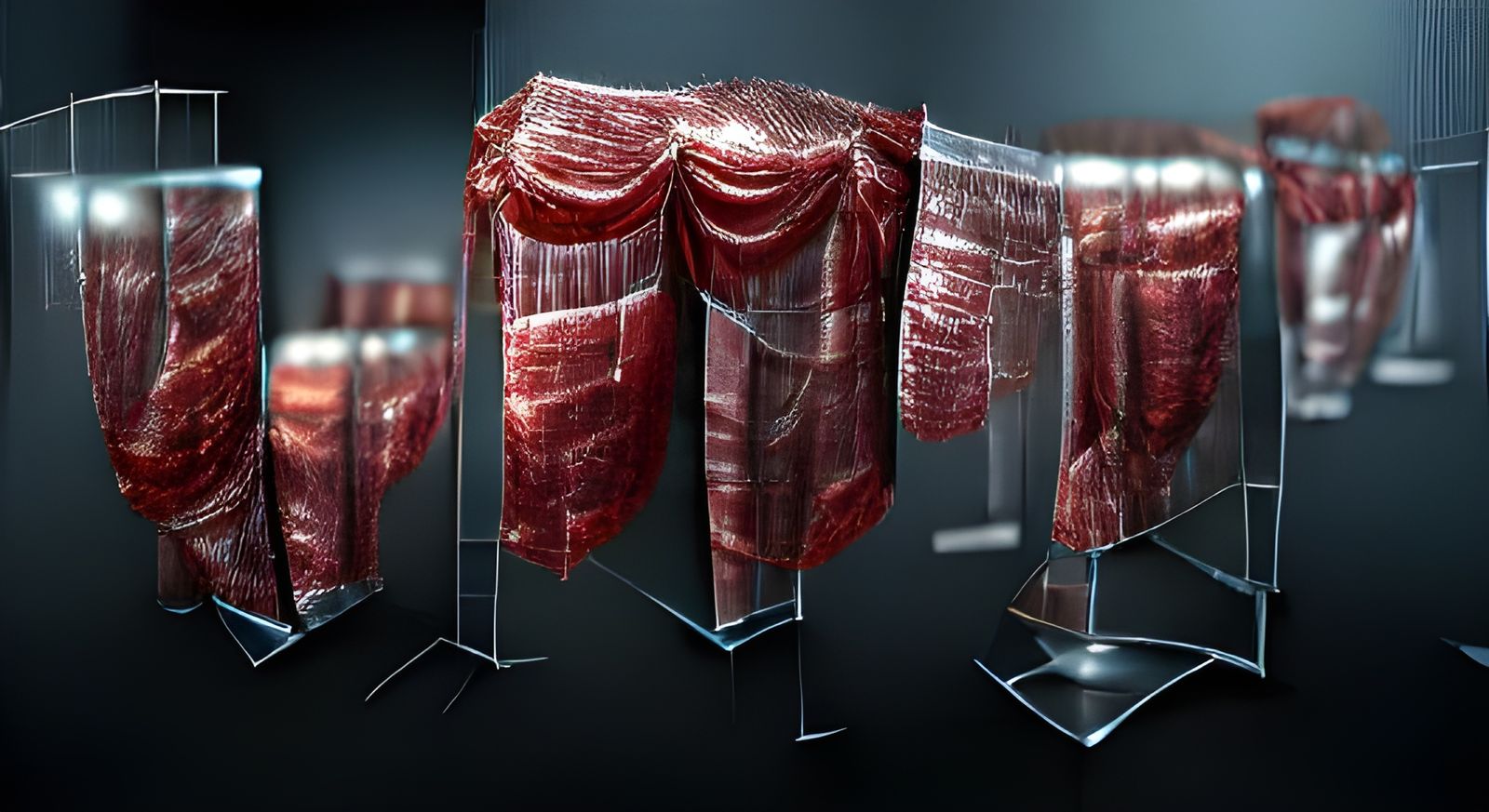 Meat Curtains Ai Generated Artwork Nightcafe Creator